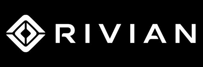 rivian logo on black